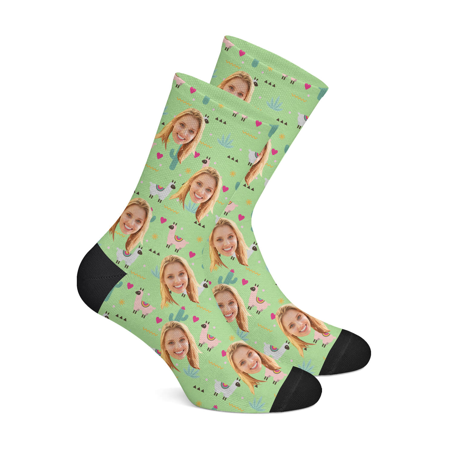 Custom Alpaca Socks-Green