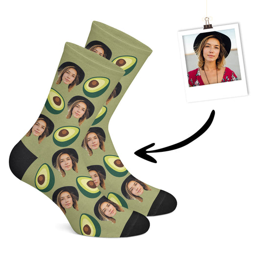 Custom Avocado Socks-Green