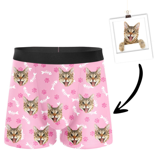 Custom Cat Boxers-Pink