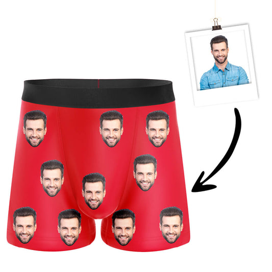 Custom Face Boxers-Red