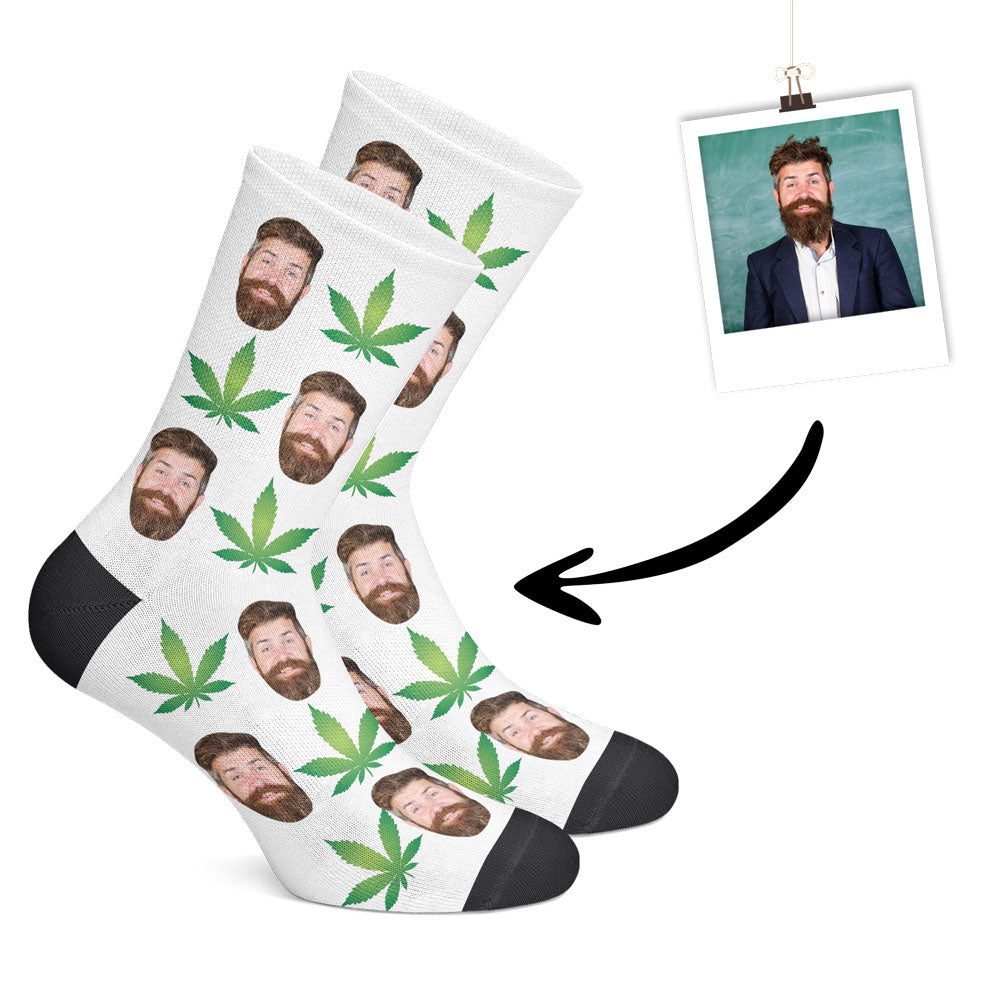 Custom Hemp Socks-White