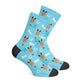 Custom Horse Socks-Blue