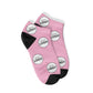 Custom Logo Sneaker Socks-Pink