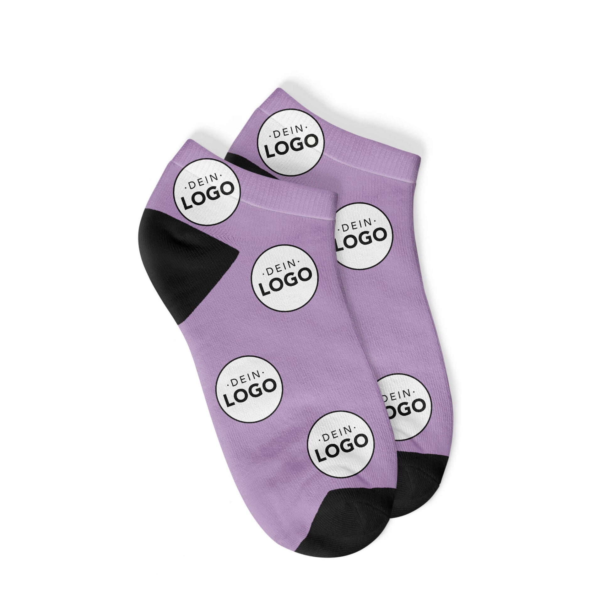 Custom Logo Sneaker Socks-Purple