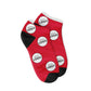 Custom Logo Sneaker Socks-Red