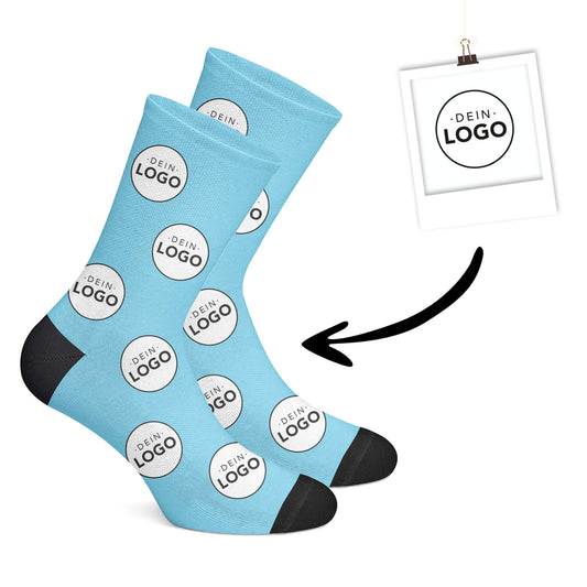 Custom Logo Socks-Blue