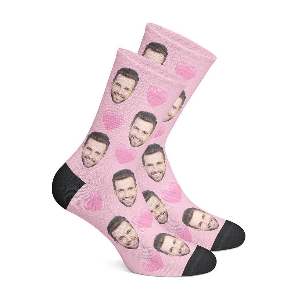 Custom Love Socks-Pink