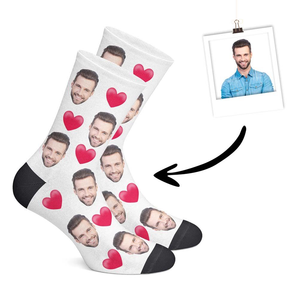 Custom Love Socks-White