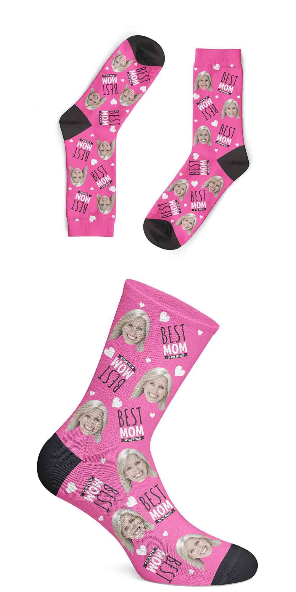 Custom Mom Socks "BEST MOM"-