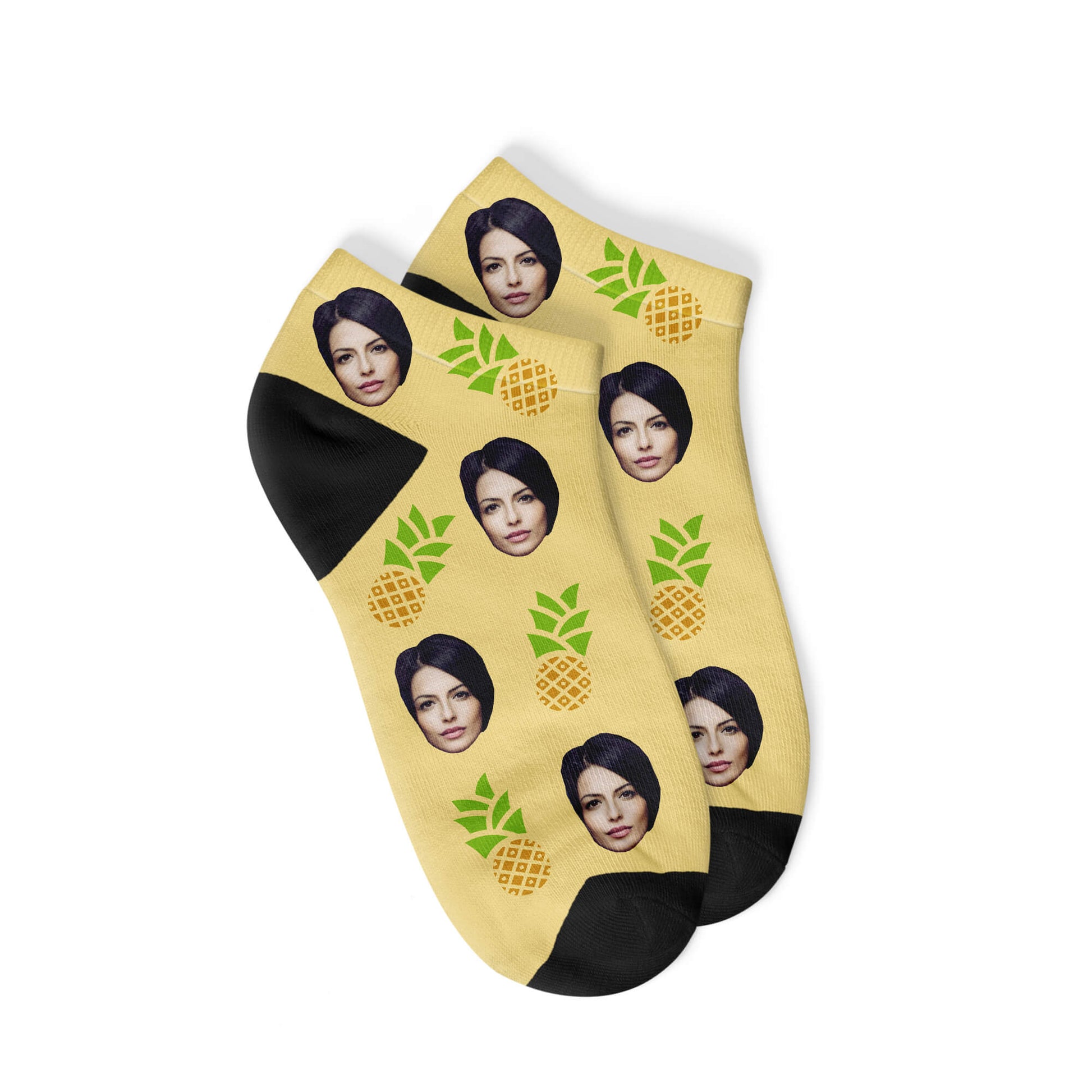 Custom Pineapple Sneaker Socks-