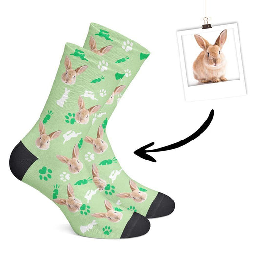 Custom Rabbit Socks-Green